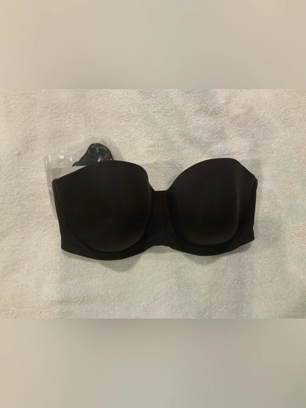 Modern  Movement Strapless Bra 34DD Black NWT